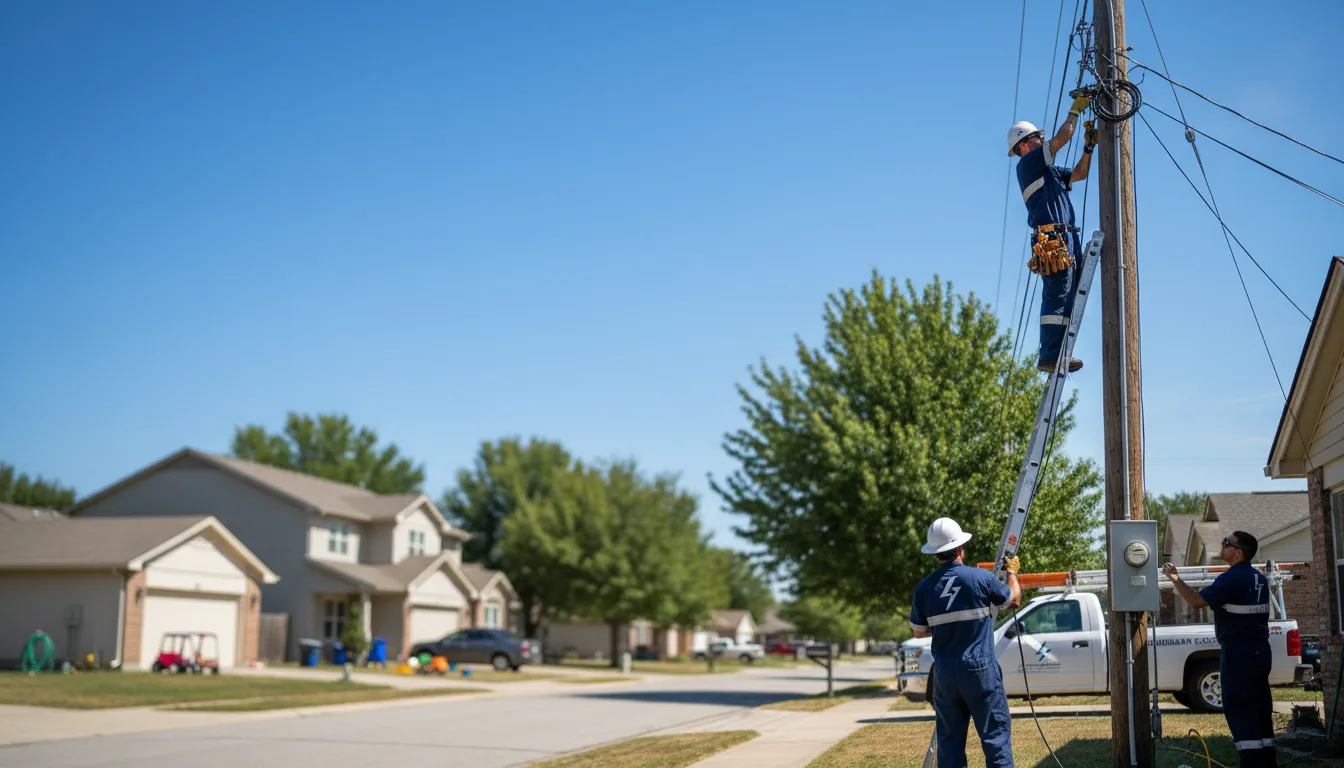 Residential electrician providing installation services in Pinon, AZ